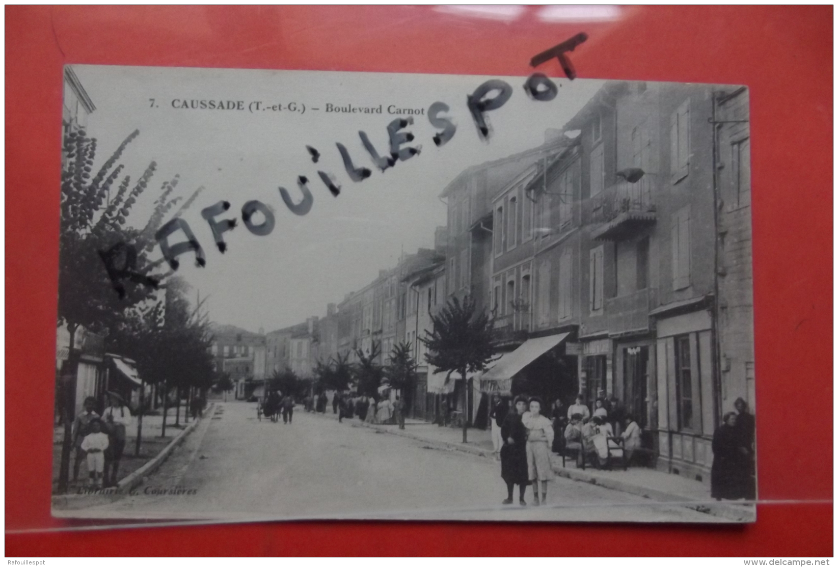 Cp  Caussade  Boulevard Carnot  Animé N 7 - Caussade