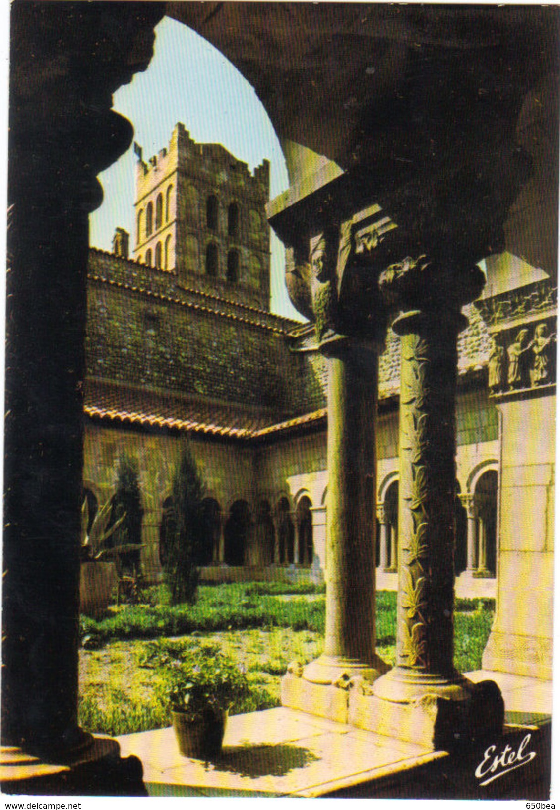 Elne.Le Cloître Et Le Clocher De La Cathédrale. - Elne