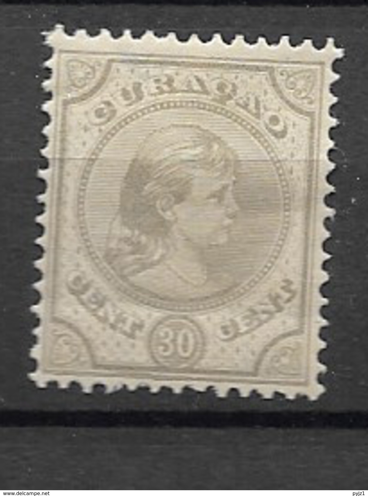 1892 MH Curaçao Ongebruikt. - Curacao, Netherlands Antilles, Aruba