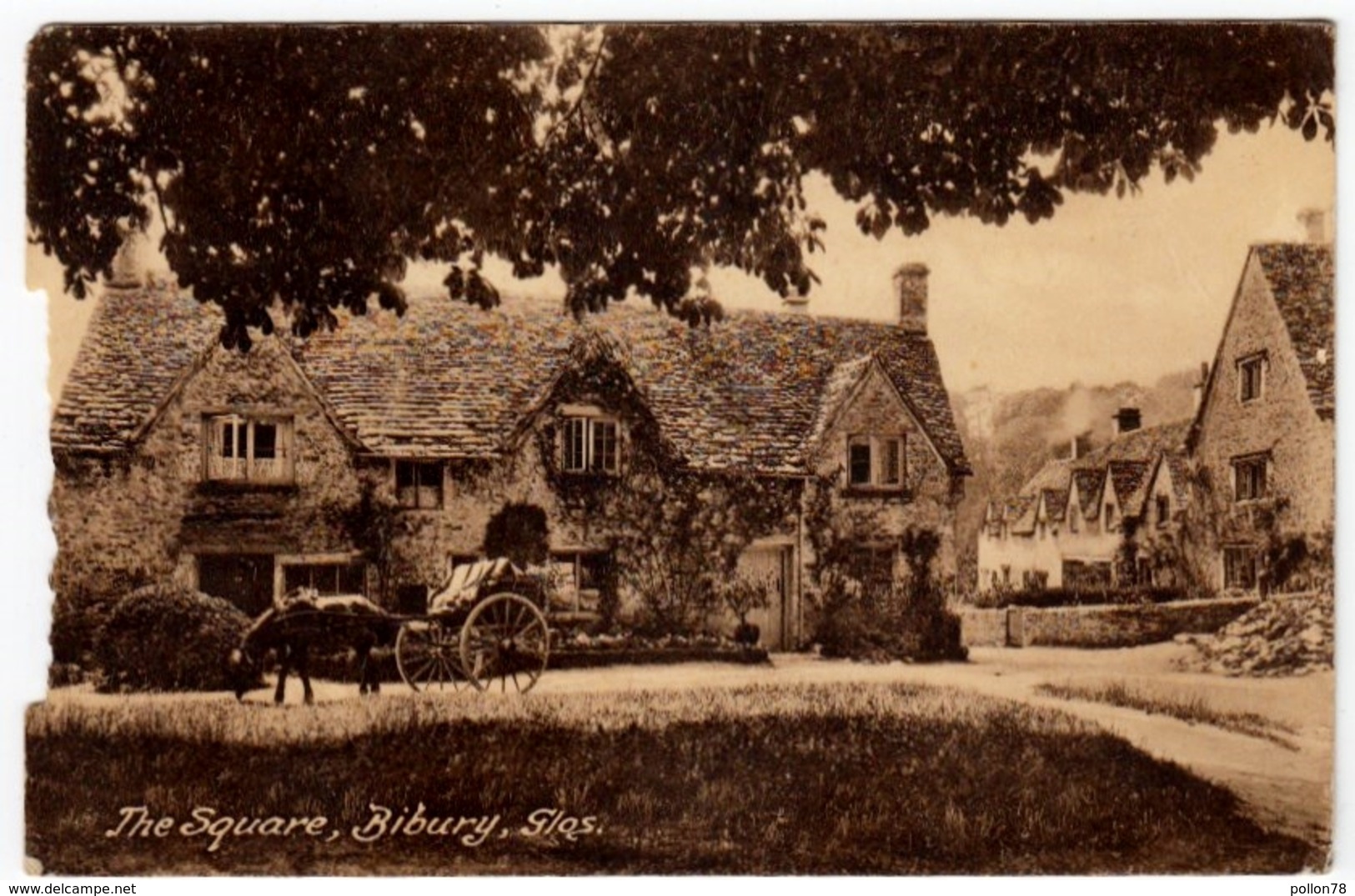 THE SQUARE - BIBURY - GLOS - COTSWOLD - 1953 - Vedi Retro - Formato Piccolo - Altri & Non Classificati