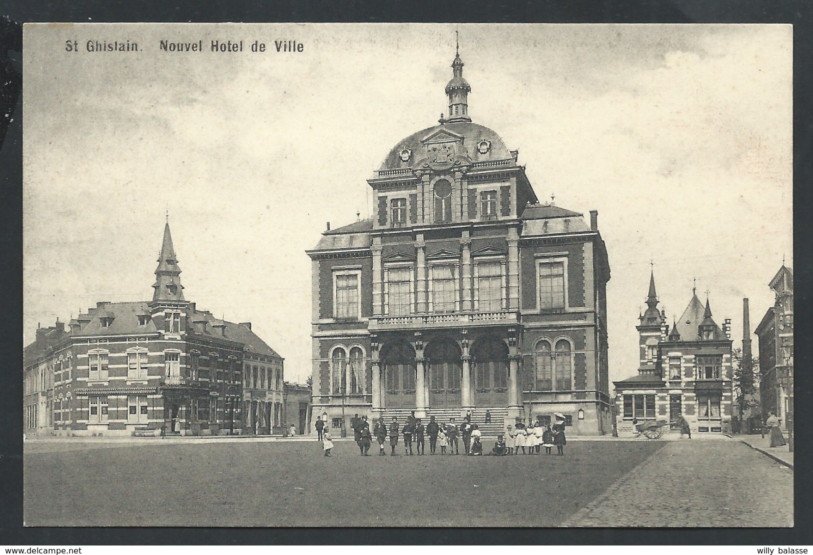 +++ CPA - SAINT GHISLAIN - Nouvel Hôtel De Ville - Carte Animée   // - Saint-Ghislain