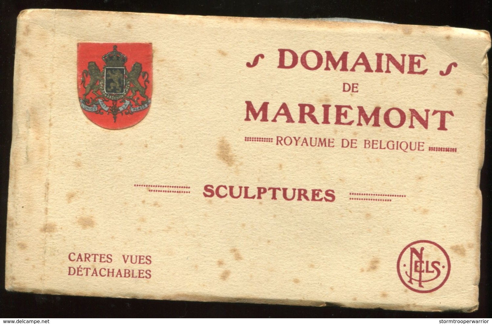 *** 10 Cpa - Carnet Domaine De MARIEMONT Scultures (3 Scans) - Morlanwelz