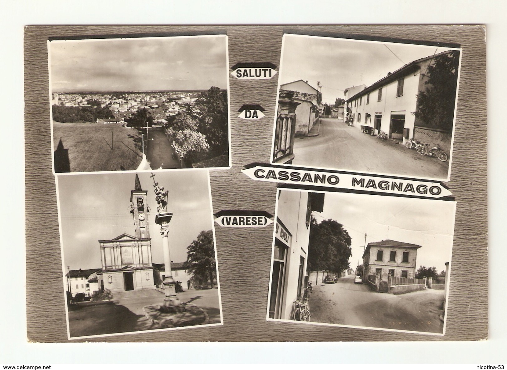 CT-02041- SALUTI DA CASSANO MAGNAGO ( VARESE ) VIAGGIATA - Varese