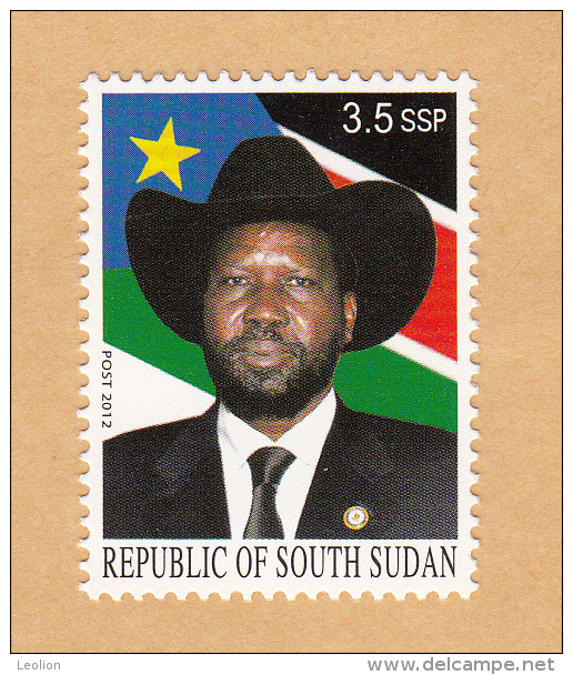 SOUTH SUDAN 3.5 SSP Stamp President Salva Kiir, Part Of Unissued 2012 Set MNH Soudan Du Sud Südsudan - Südsudan