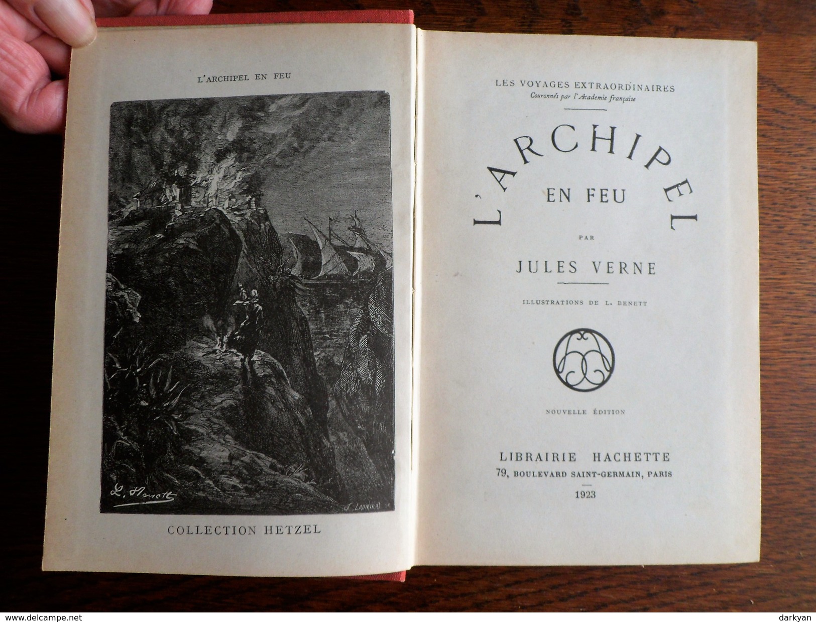 Jules Verne - L'archipel En Feu - Hachette 1923 - 1901-1940