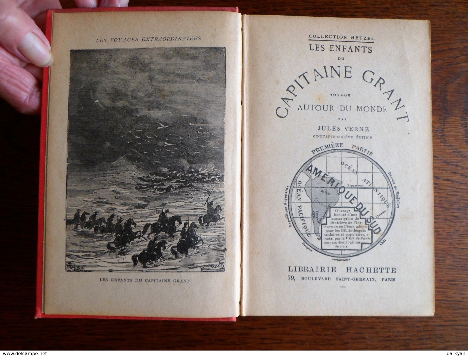 Jules Verne - Les Enfants Du Capitaine Grant - 3 Volumes Hachette Vers 1920 (complet) - 1901-1940