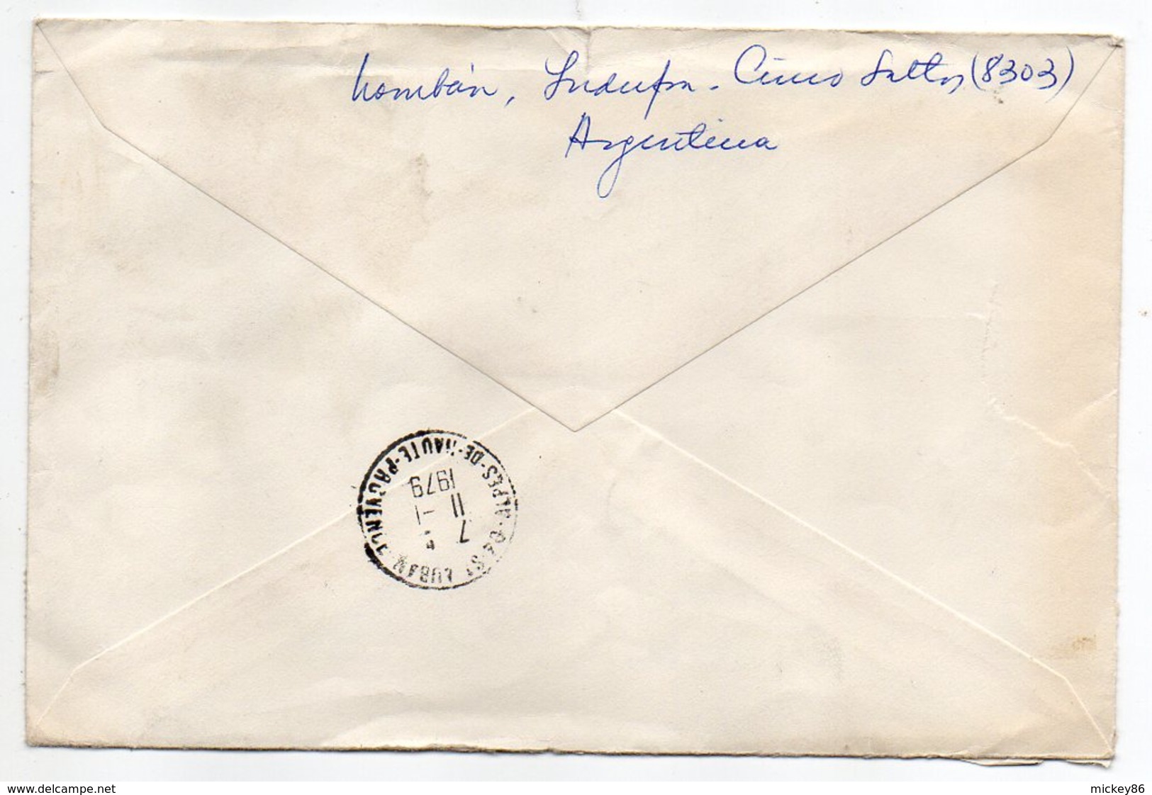 Argentine--1979--Lettre Recommandée N° 01580  Pour  Saint AUBAN -04-(France)--Composition De Timbres -cachet - Storia Postale