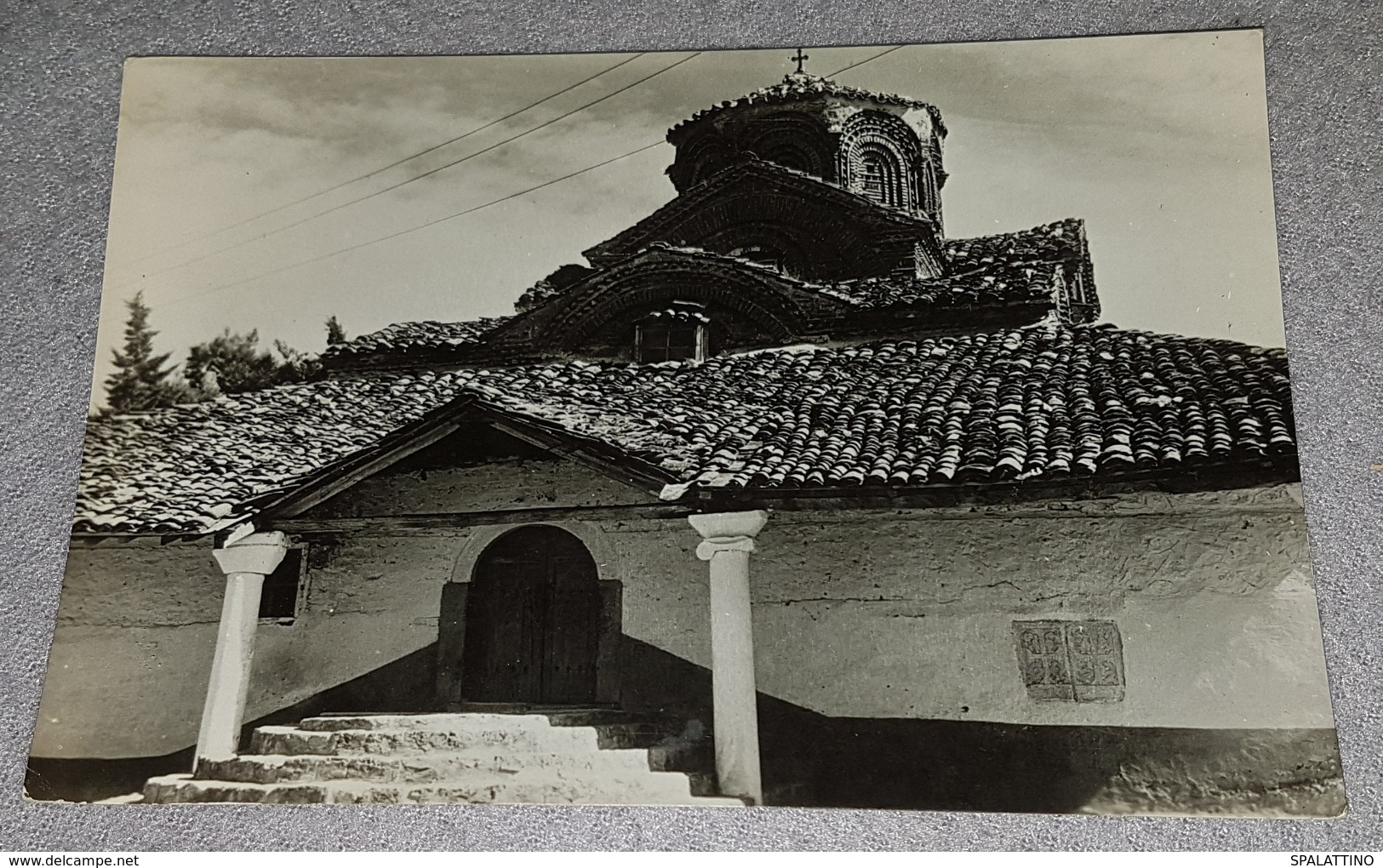 OHRID, ST. KLIMENT'S CHURCH 1957.- MACEDONIA, MAKEDONIJA- ORIGINAL OLD POSTCARD - North Macedonia