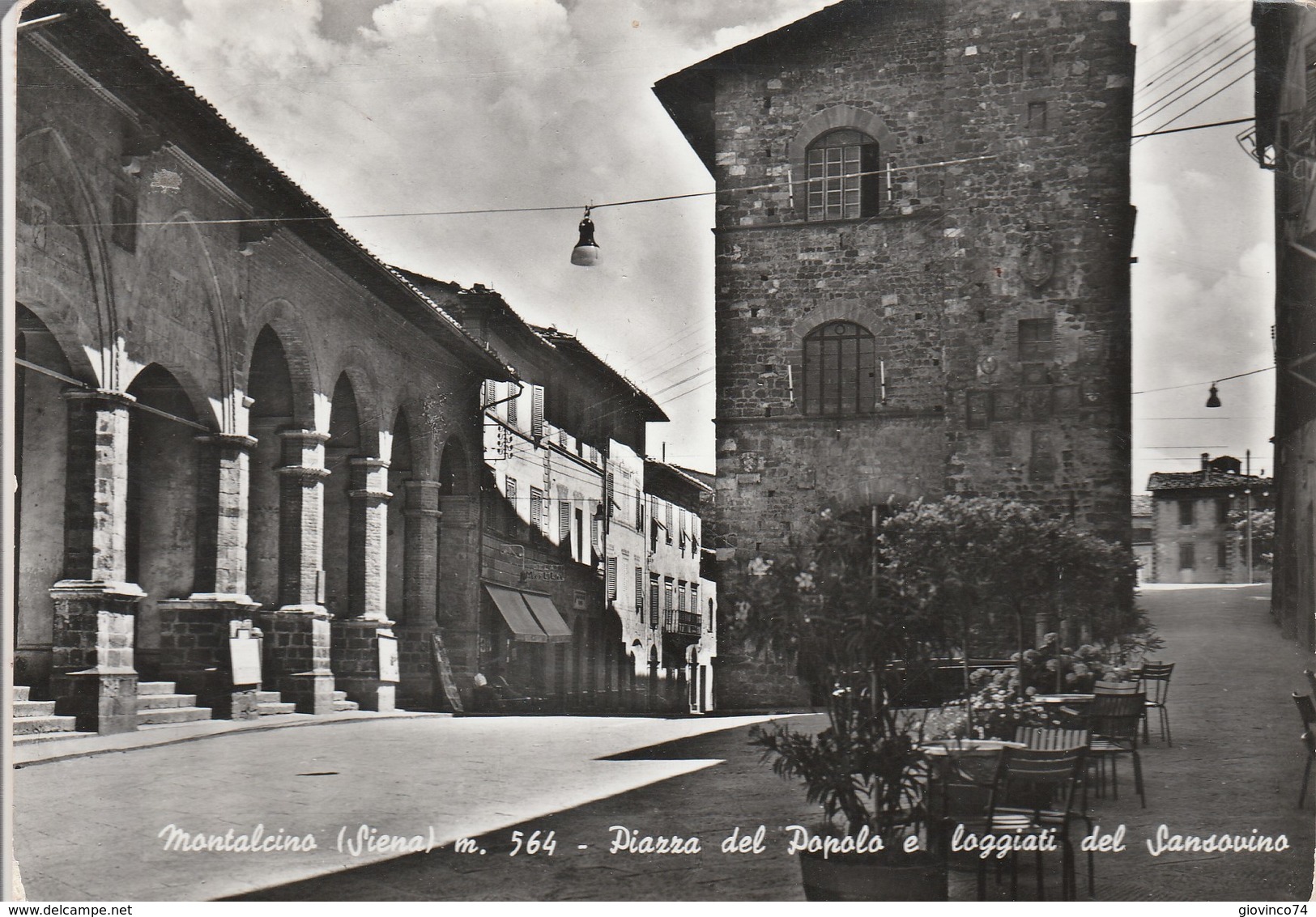 SIENA - MONTALCINO - PIAZZA DEL POPOLO E LOGGIATI DEL SANSOVINO......T1 - Siena