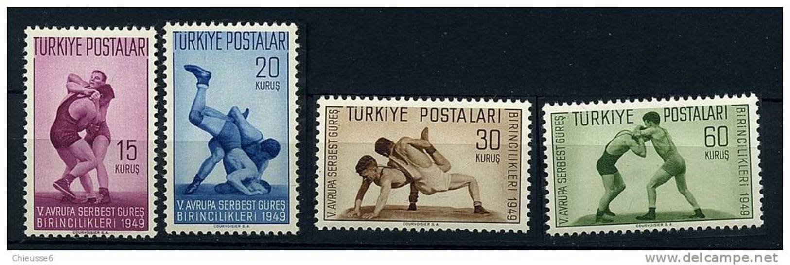 Turquie **/ N° 1083 à 1086  - 5es Champîonnats De Lutte Libre - Unused Stamps