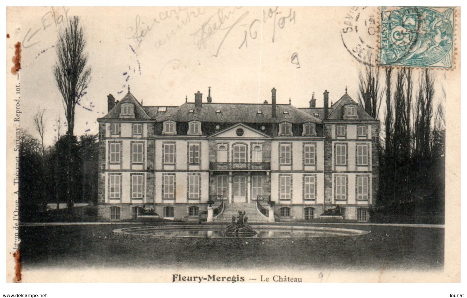 91 Fleury Merogis : Le Château (traces D'agrafes) - Fleury Merogis