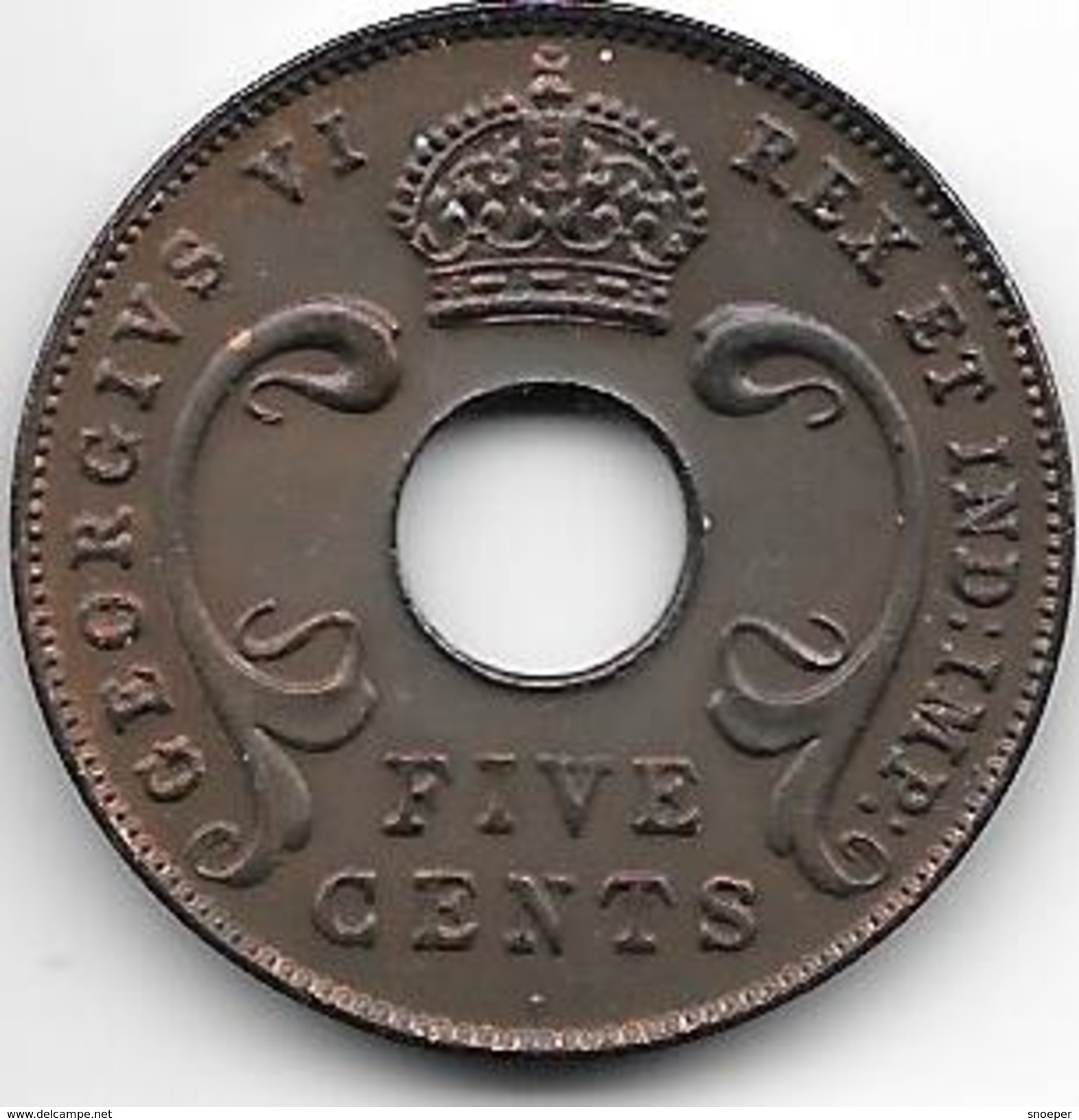 *east Africa 5 Cents 1941  I  Km 25.1  Xf+ - Colonia Britannica