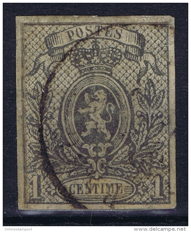 Belgium 1866 OBP 22 Used Obl - 1866-1867 Coat Of Arms