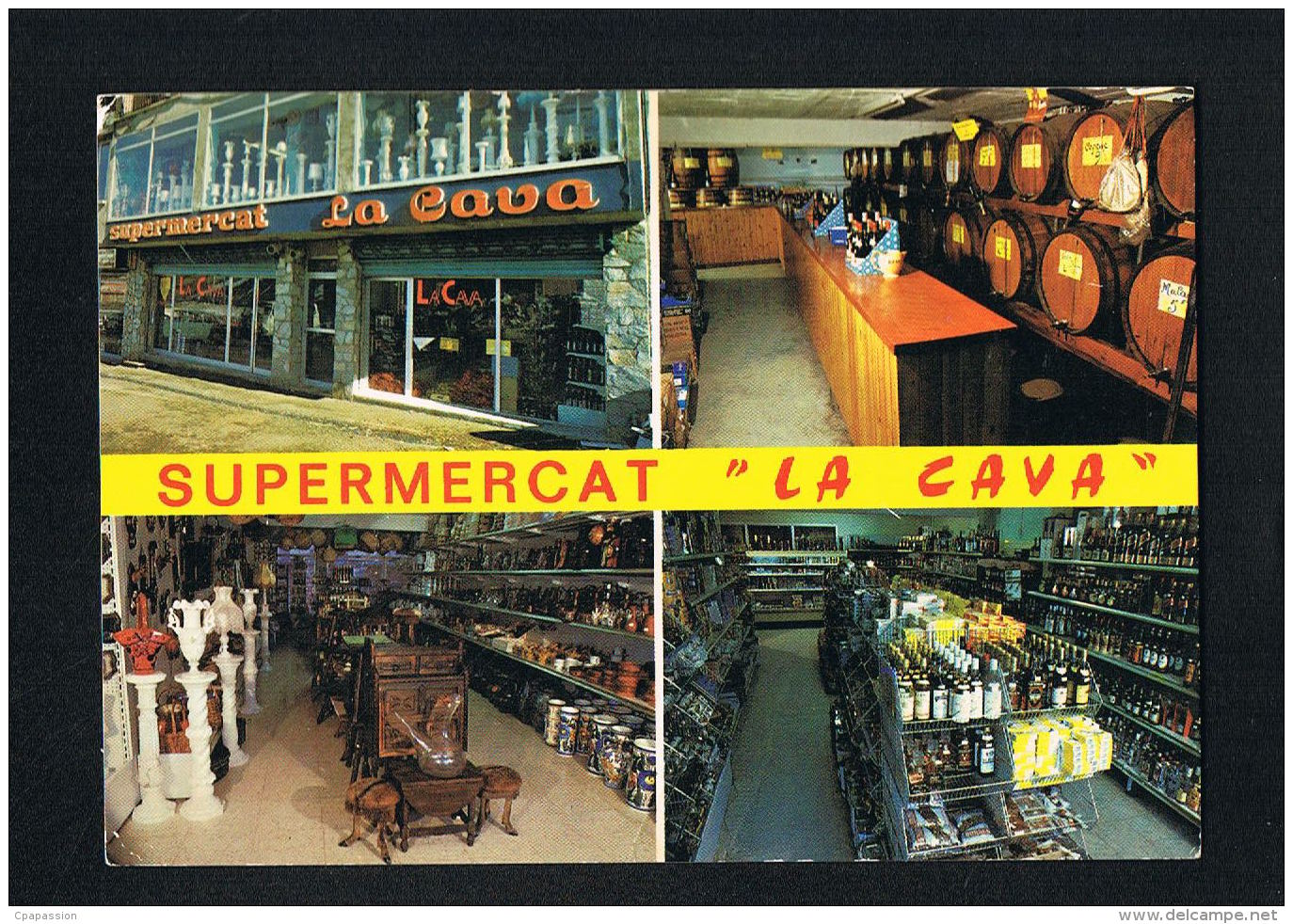 PRINCIPAT D'ANDORRA- Supermercat LA CAVA - Pas De La Casa - CPSM  1978 -Recto Verso- Paypal Sans Frais - Andorre