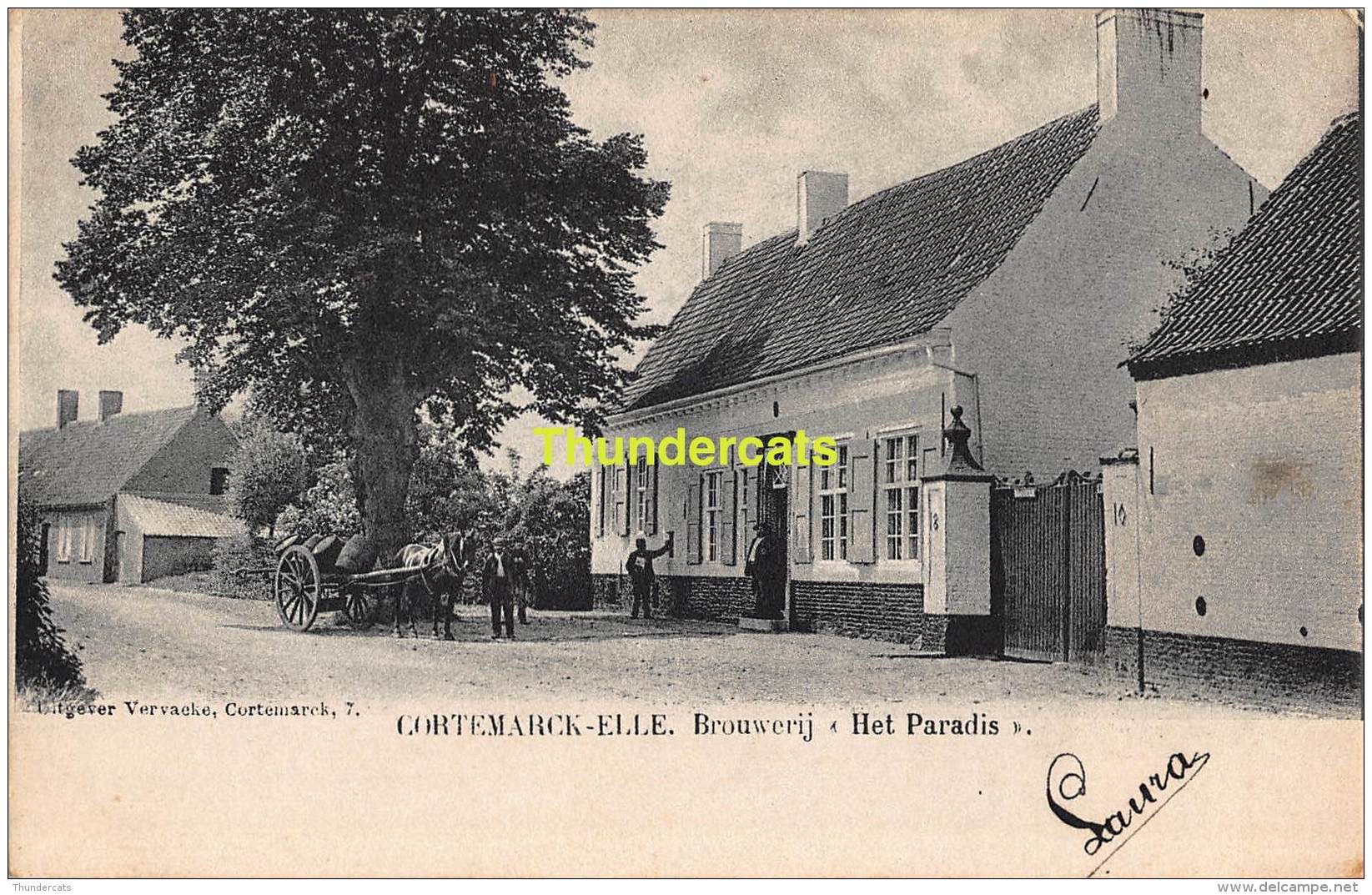 CPA KORTEMARK CORTEMARCK  ELLE BROUWERIJ HET PARADIS BRASSERIE - Kortemark