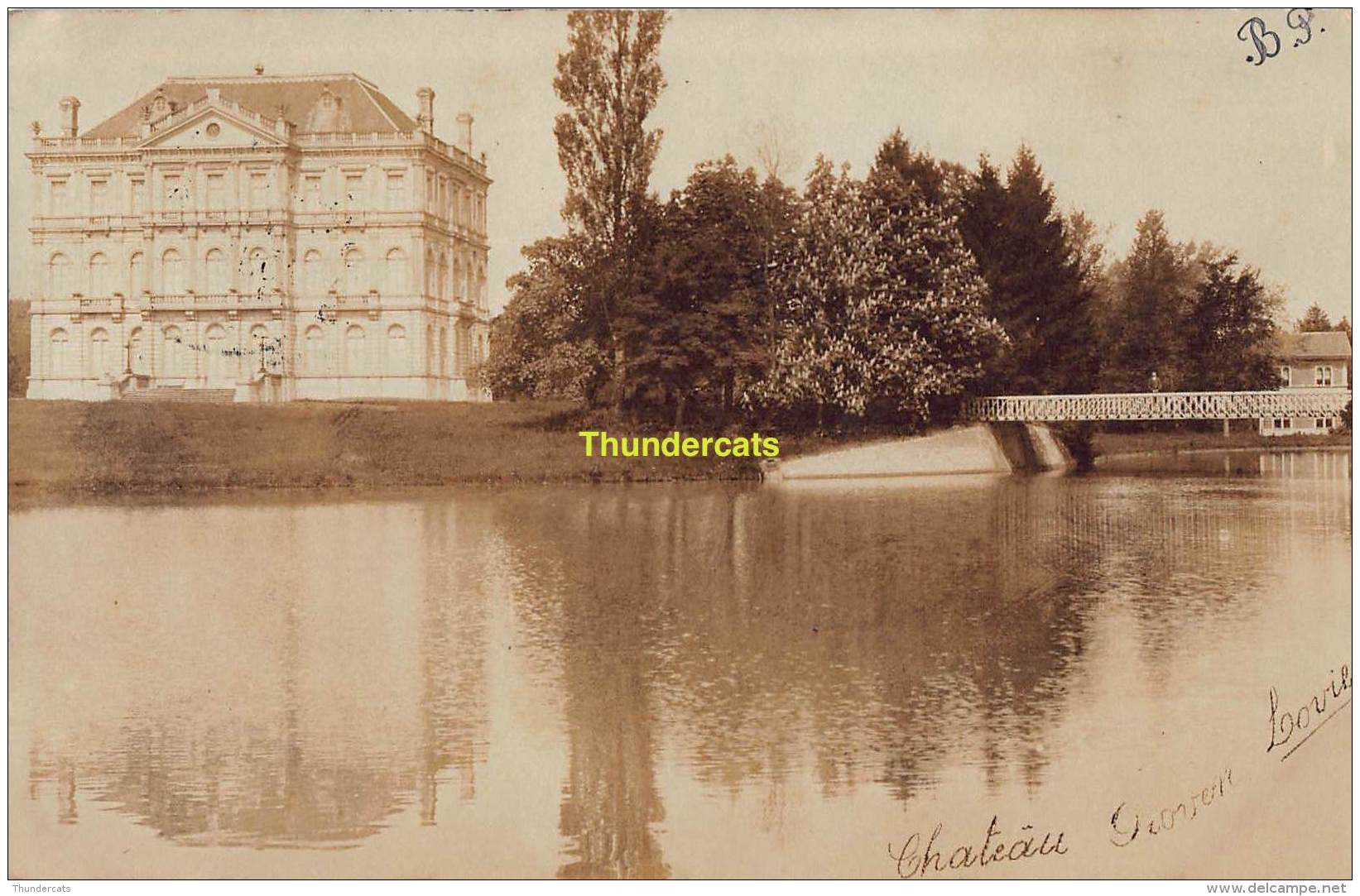 CPA PROVEN FOTOKAART CARTE DE PHOTO CHATEAU LOVIE - Poperinge