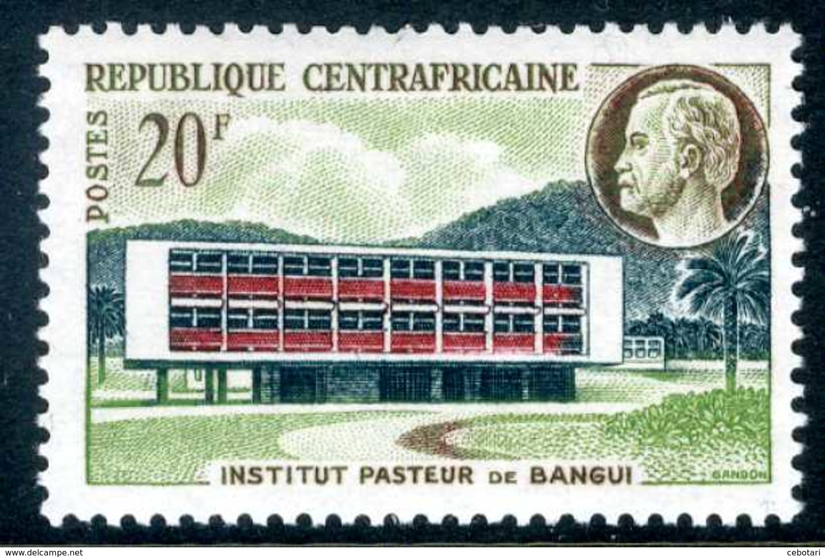 REPUBBLICA CENTROAFRICANA 1961** - Institut Pasteur De Bangui -  1 Val. MNH Come Da Scansione - Repubblica Centroafricana