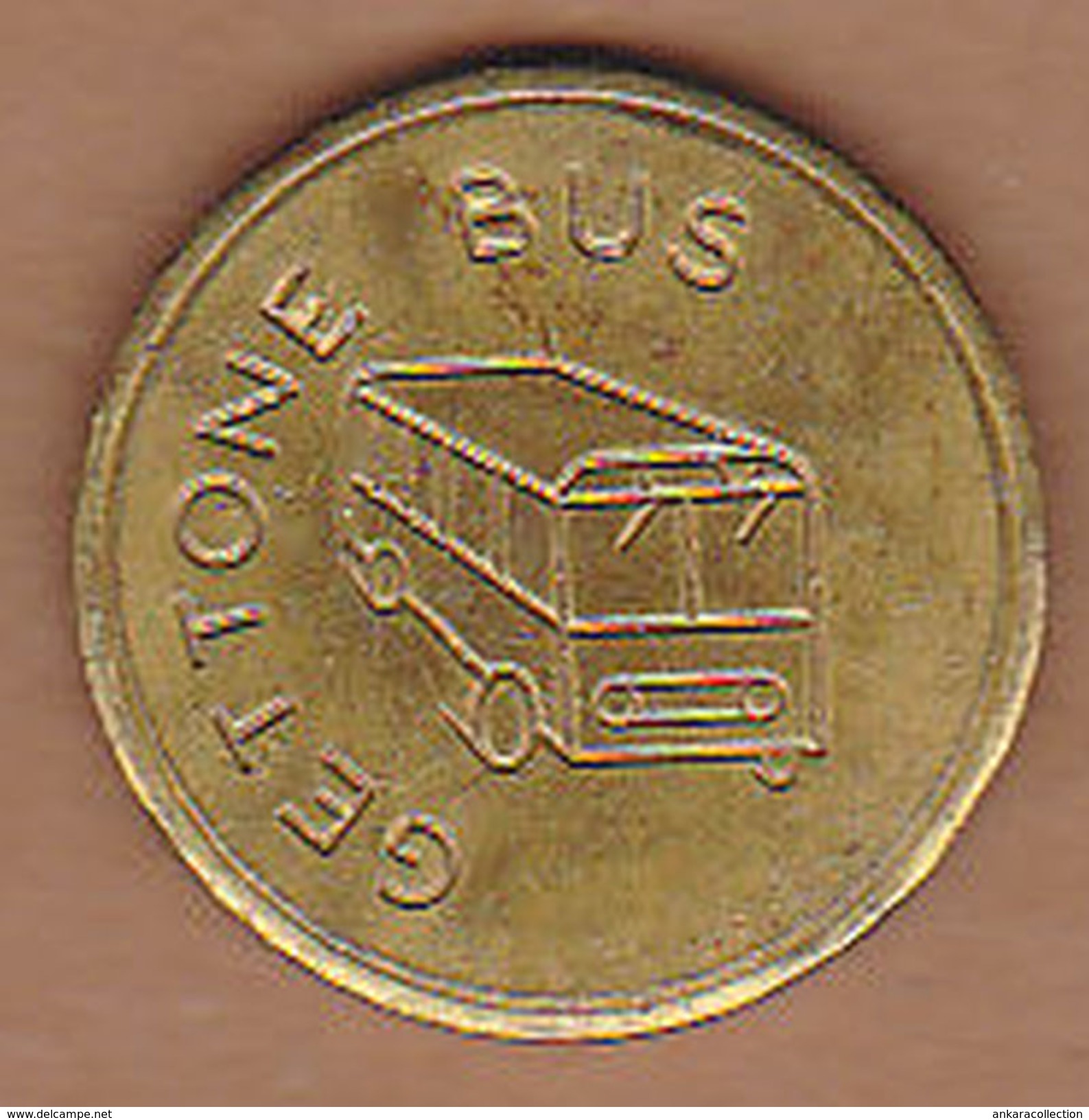 AC -  GETTONE BUS AUTELINEE DI PTARO CAP TOKEN JETON - Monetary/Of Necessity