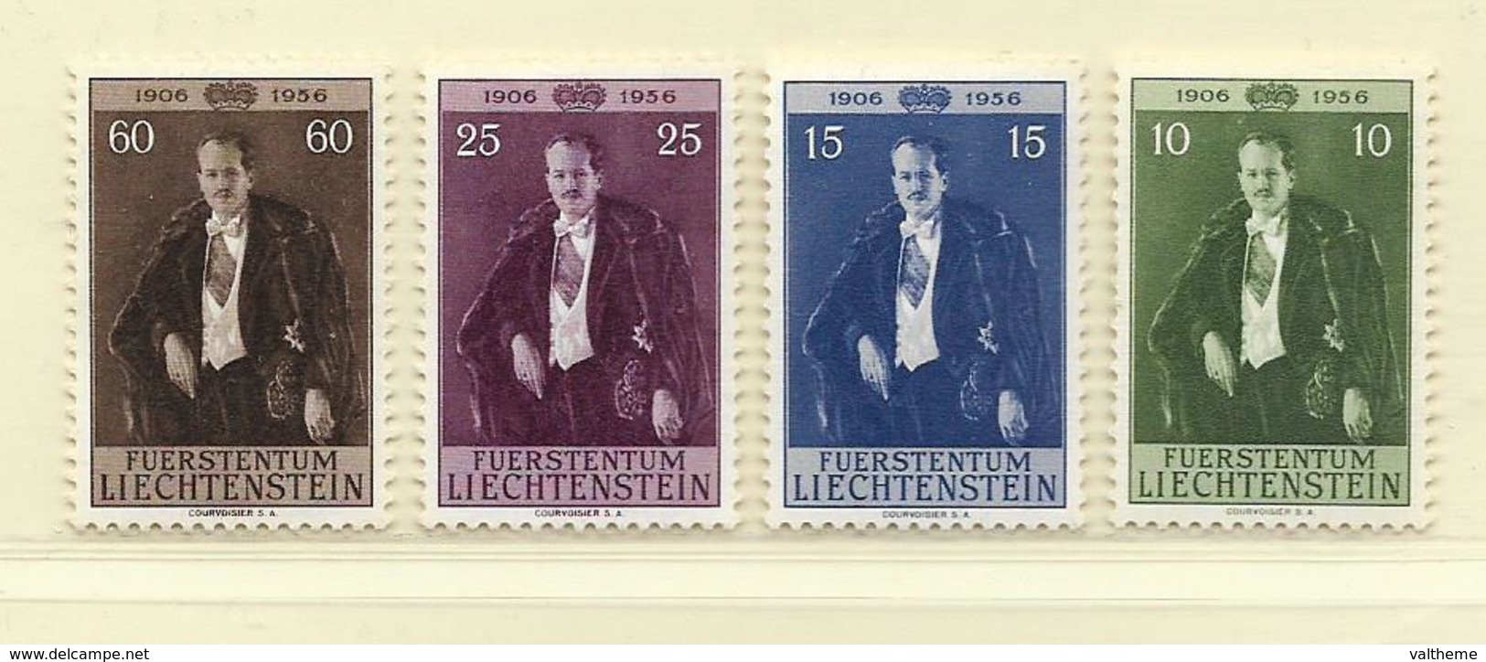 LIECHTENSTEIN  ( LIEC - 76 )  1956   N° YVERT ET TELLIER  N°  309/312  N** - Neufs