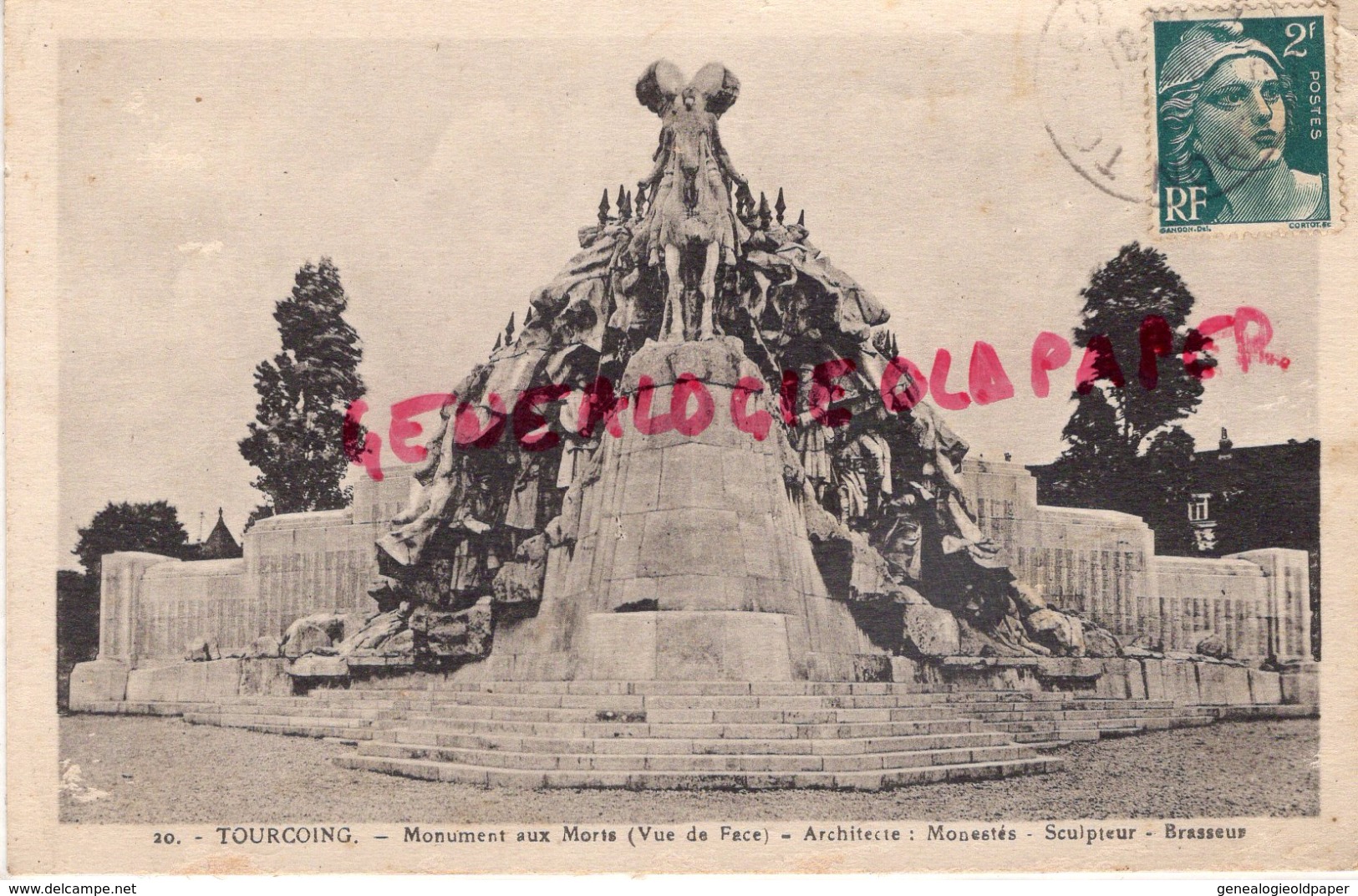 59 - TOURCOING - MONUMENT AUX MORTS - Tourcoing