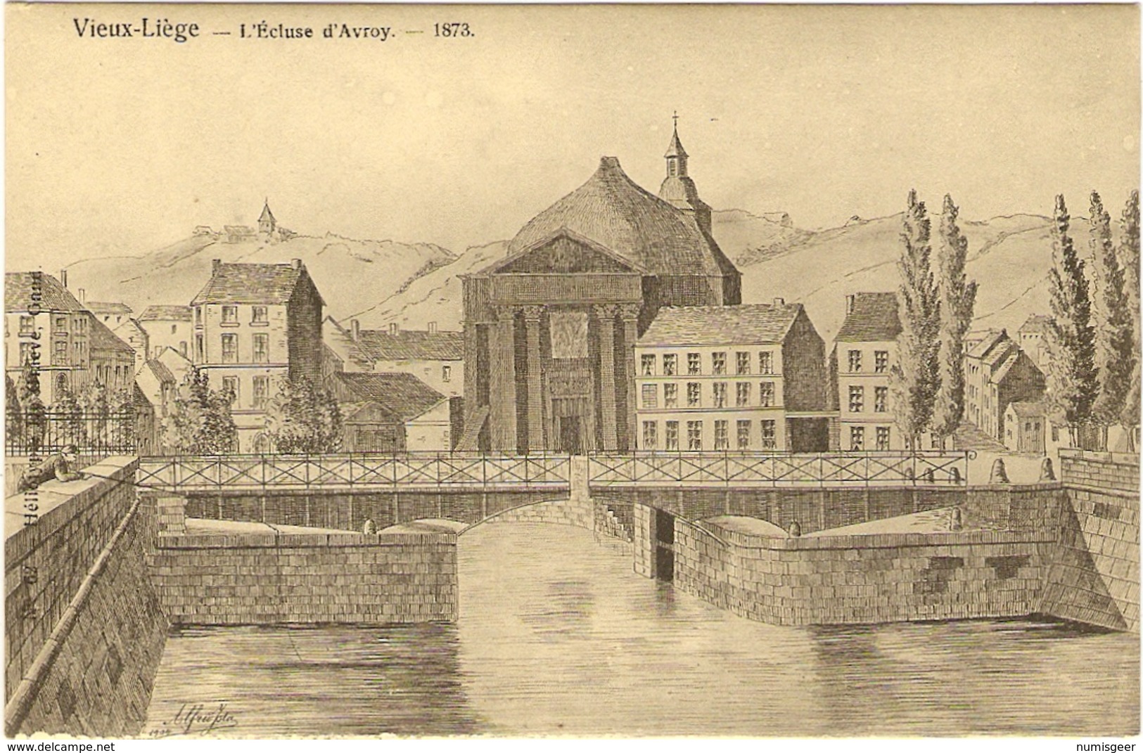 Vieux-Liège   ---  L'Ecluse D'Avroy - 1873 - Liege