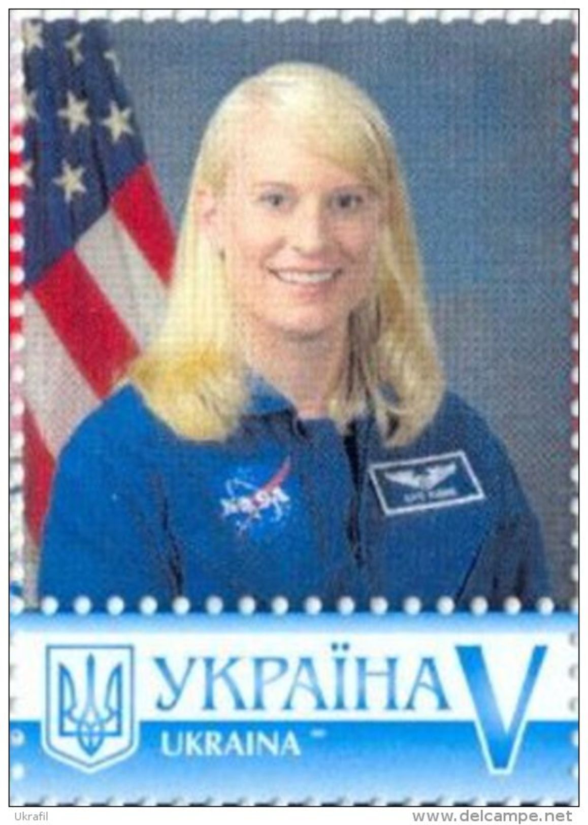 Ukraine 2017, Space, American Astronaut Rubins, 1v - Ukraine