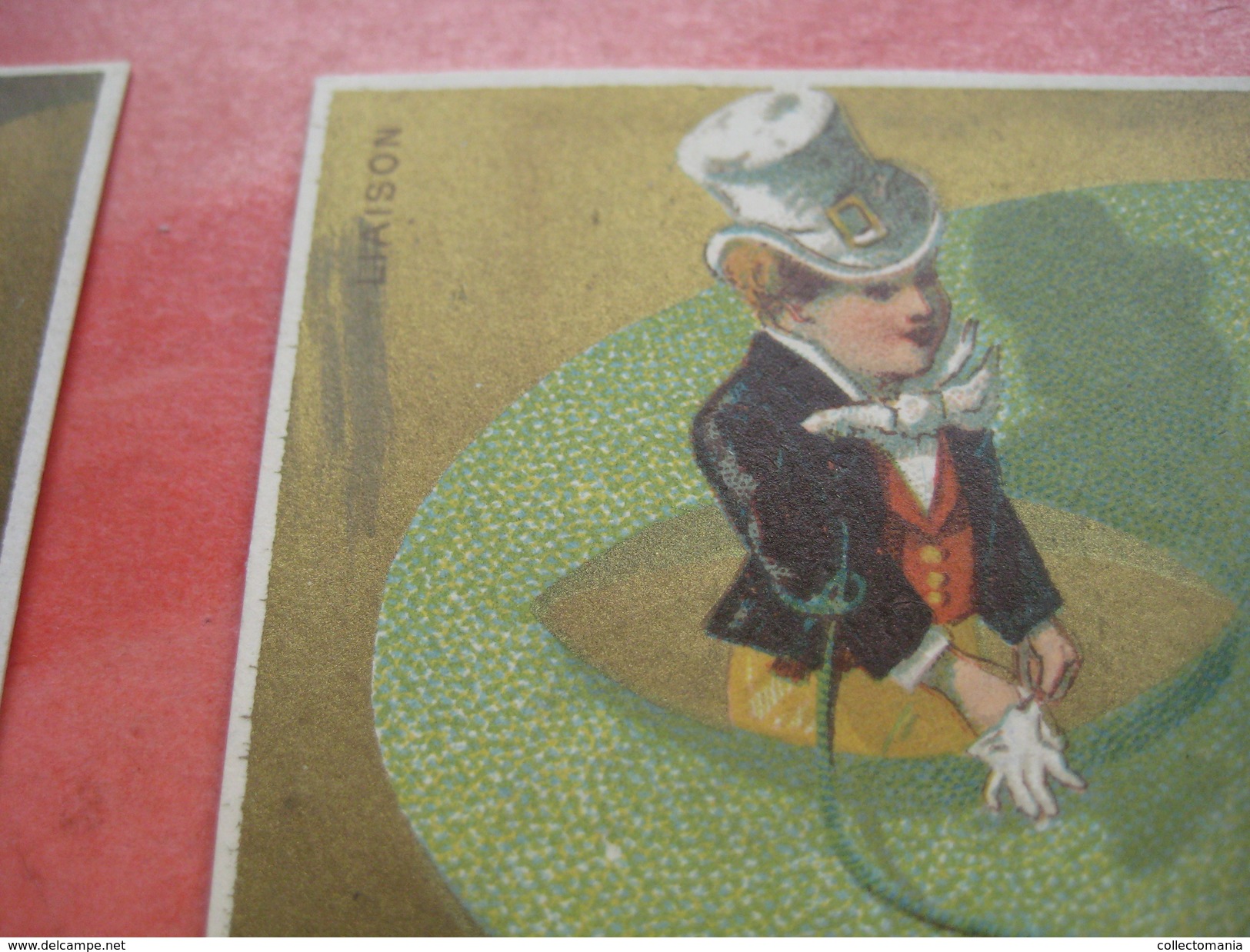 6 litho trade cards compl. set CR 3-4-42  impr. Courbe Rouzet PUB Gayet à Le Mans +prix des vins c1880 CARNAVAL masks