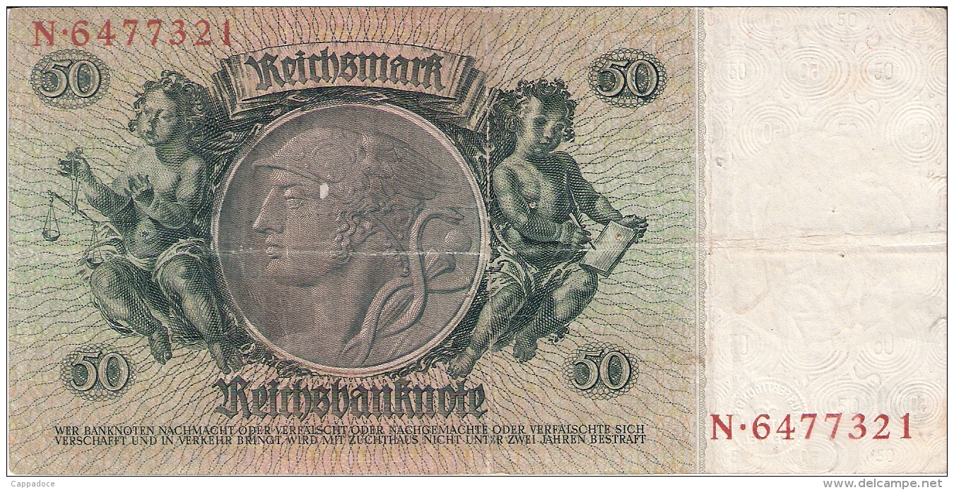 ALLEMAGNE   50 Reichsmark   30/3/1933   P. 182a - 50 Reichsmark
