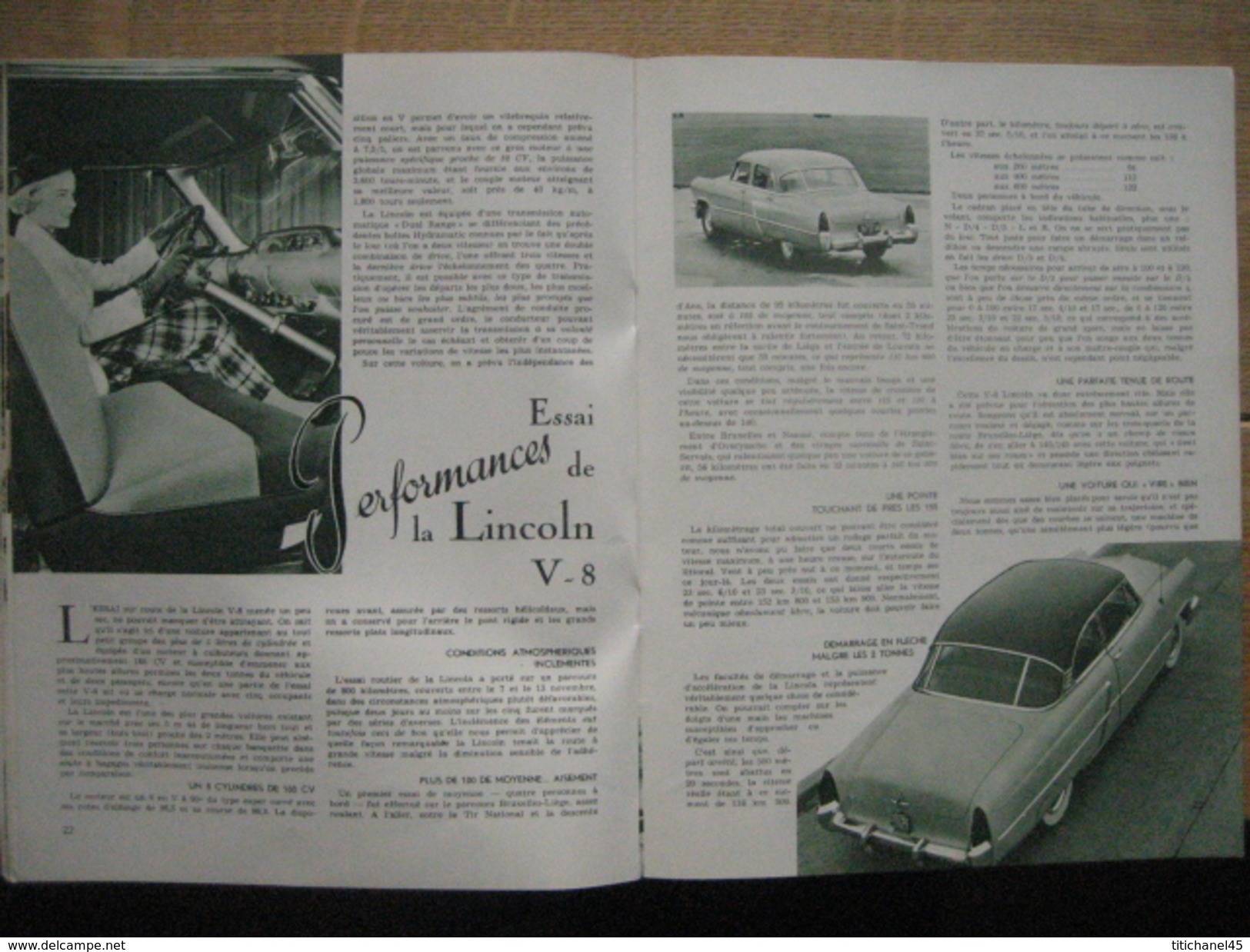 1953 REVUE FORD  du 50ème ANNIVERSAIRE 1903-1953 - CONSUL - MERCURY - LINCOLN-CAPRI - MAINLINE V-8 - LINCOLN V-8 - ZOUTE