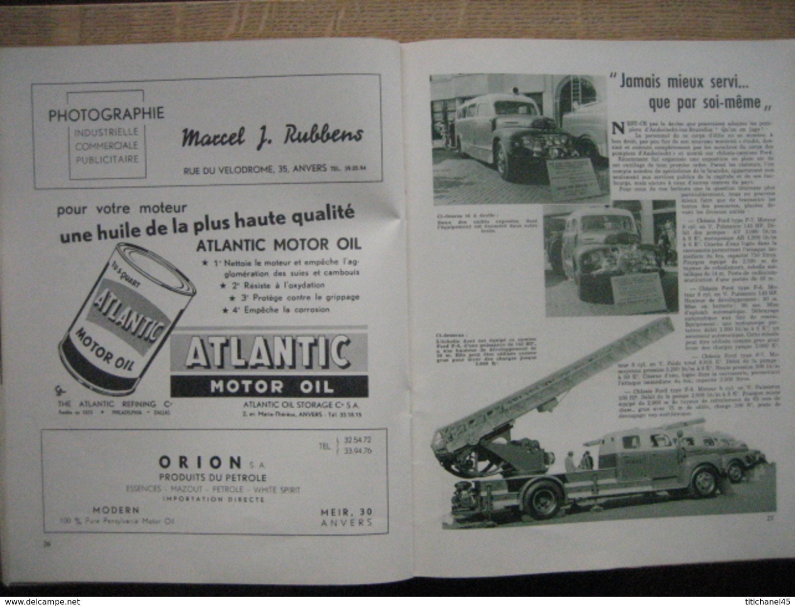 1953 REVUE FORD  du 50ème ANNIVERSAIRE 1903-1953 - CONSUL - MERCURY - LINCOLN-CAPRI - MAINLINE V-8 - LINCOLN V-8 - ZOUTE