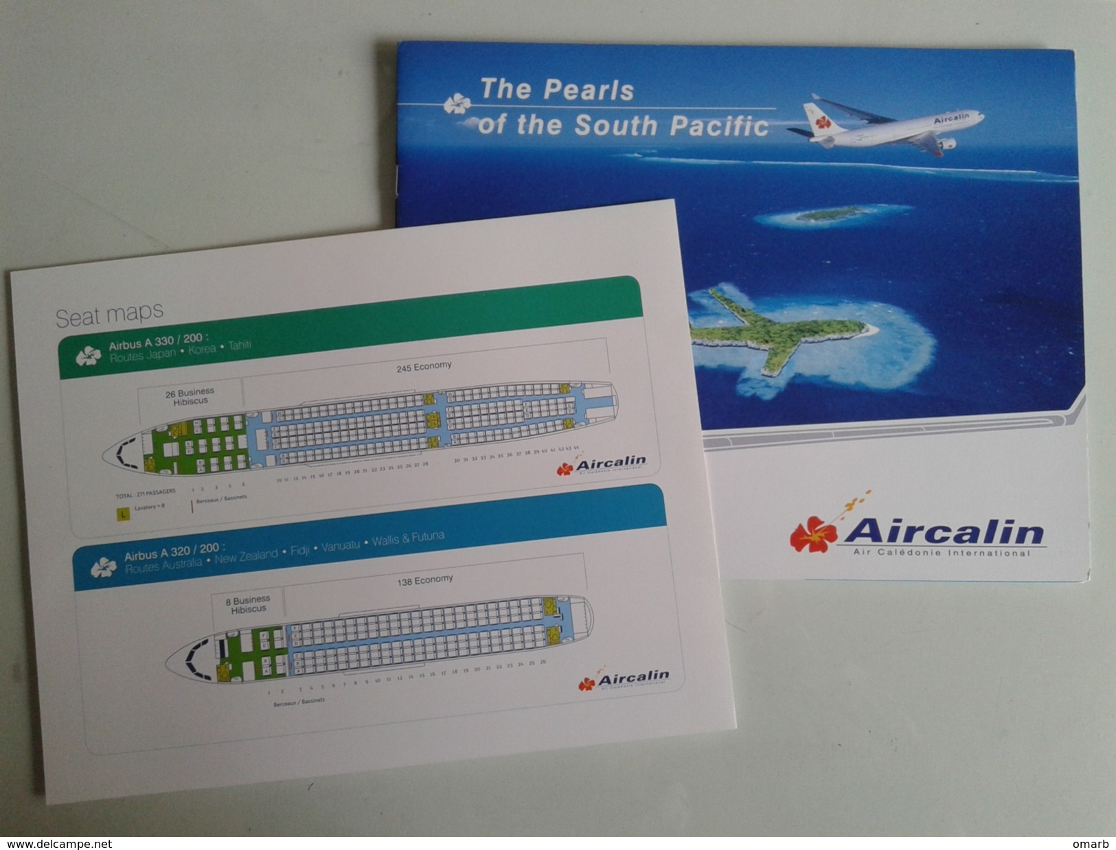 Alt982 Aircalin Air Caledonie International Airlines Flights Airbus Pacific Japan Tahiti Australia Fiji Vanuatu Plane - Cadeaux Promotionnels