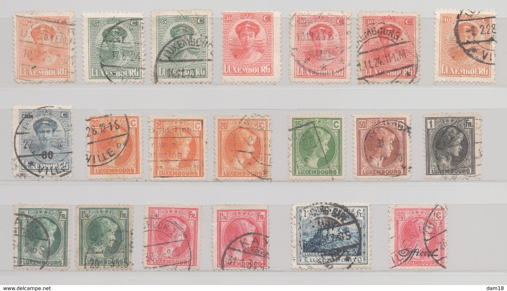 LUXEMBOURG LOT TIMBRES DONT ANCIENS TOUS ETATS - Collections