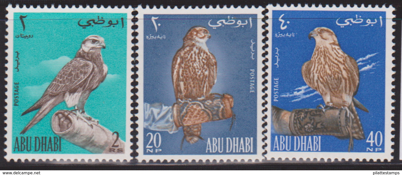 ABOU DHABI N°12/14** OISEAUX - Abu Dhabi