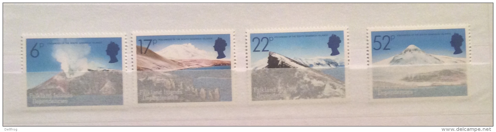 FALKLAND ISLANDS DEPENDENCIES 1984  VOLCANOES SET MNH - Falkland Islands