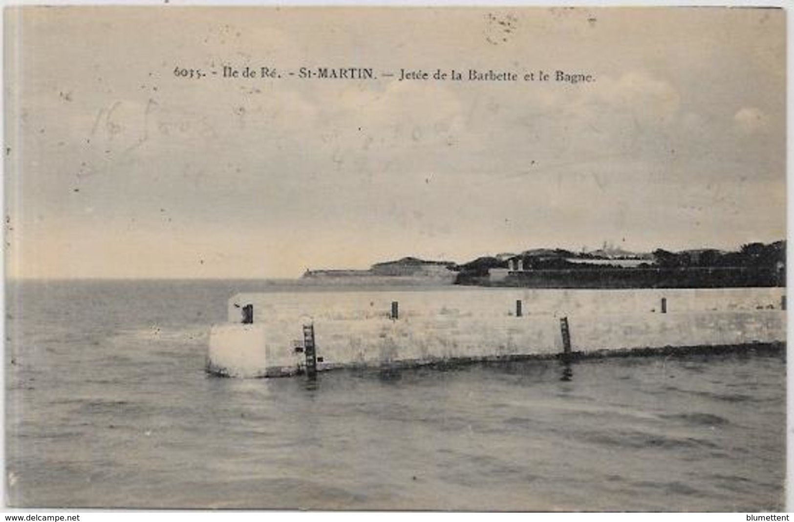 CPA Forçats Bagne Bagnards Prison Saint Martin De Ré Ile De Ré Circulé Guyane - Ile De Ré