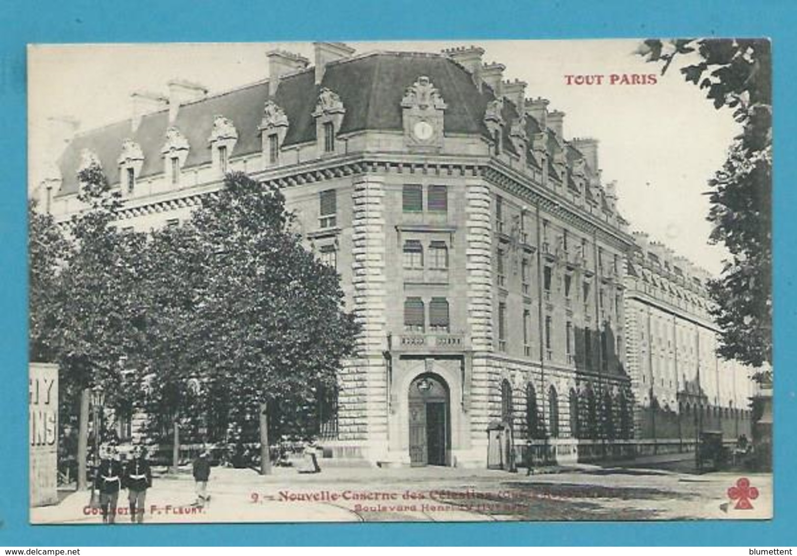 CPA TOUT PARIS 19 - Nouvelle Caserne Des Célestins Garde Républicaine Bld Henri IV (IVème) Edition FLEURY - Paris (04)