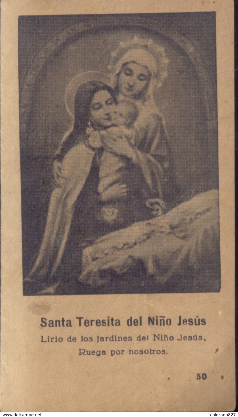 ESTAMPITA ANTIGUA - SANTA TERESITA DE JESUS (#20) - Religión & Esoterismo