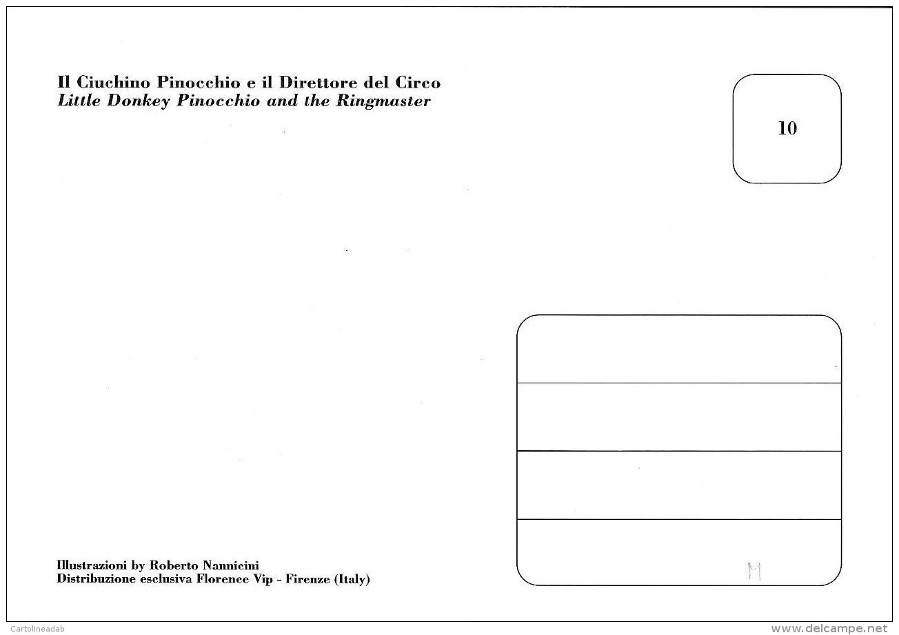 [MD0777] CPM - PINOCCHIO - IL CIUCHINO E IL DIRETTORE DEL CIRCO - ILLUSTATA DA ROBERTO NANNICINI - NV - Fiabe, Racconti Popolari & Leggende
