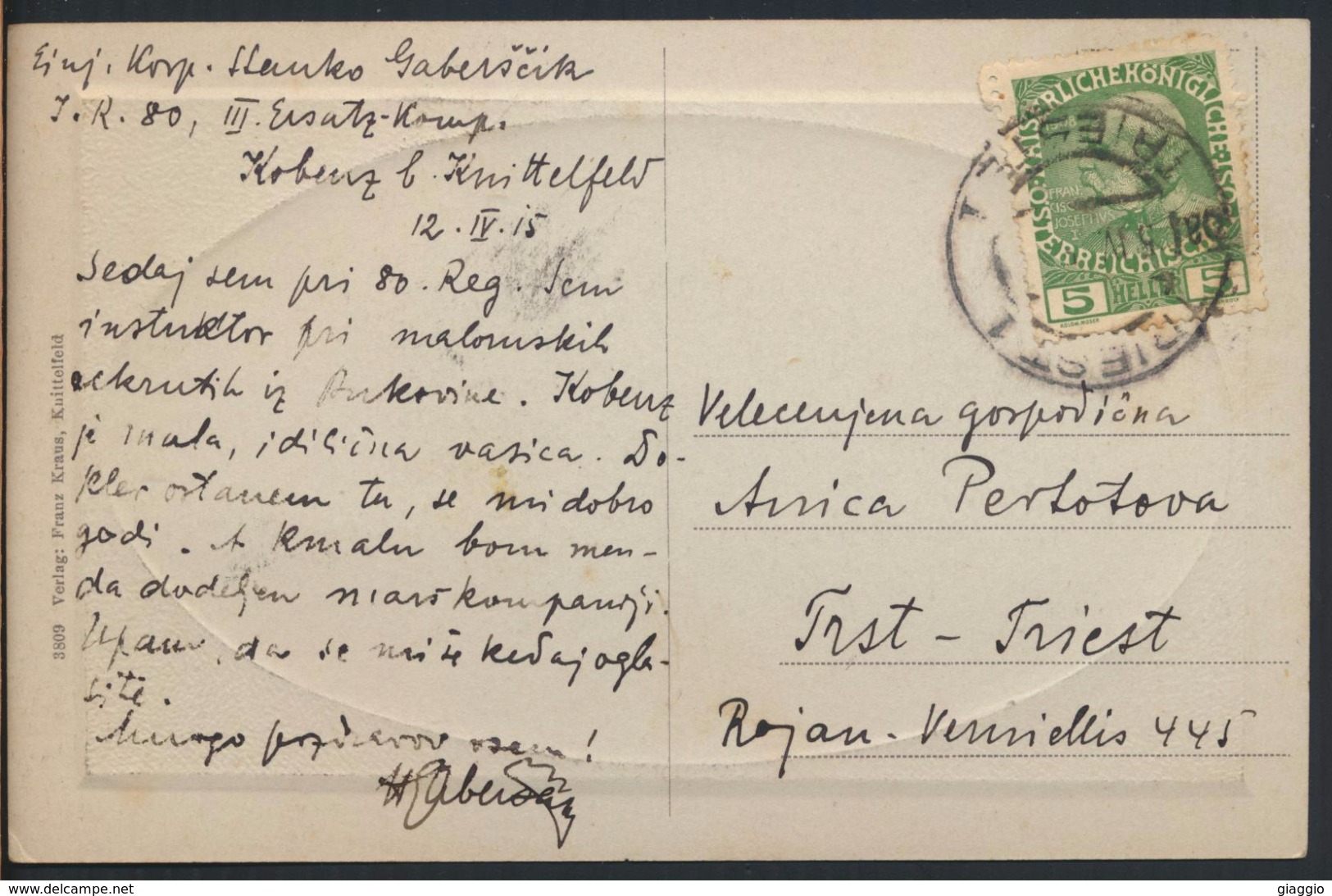 °°° 2132 - KNITTELFELD - BAHNSTRASSE - 1915 With Stamps °°° - Knittelfeld