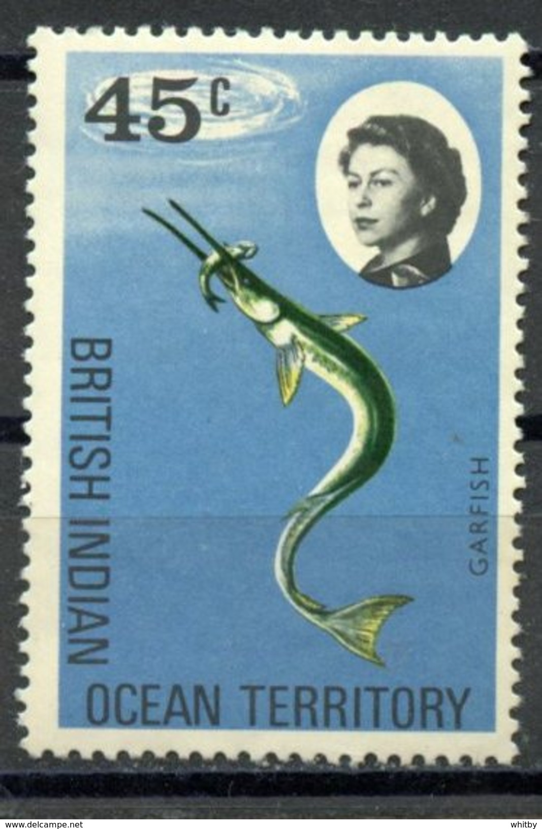 British Indian Ocean Territory1968 45 Cent  Garfish Issue #23  MNH - British Indian Ocean Territory (BIOT)