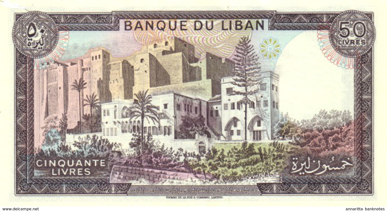 LEBANON 50 LIVRES 1988 P-65d UNC [LB506c] - Liban