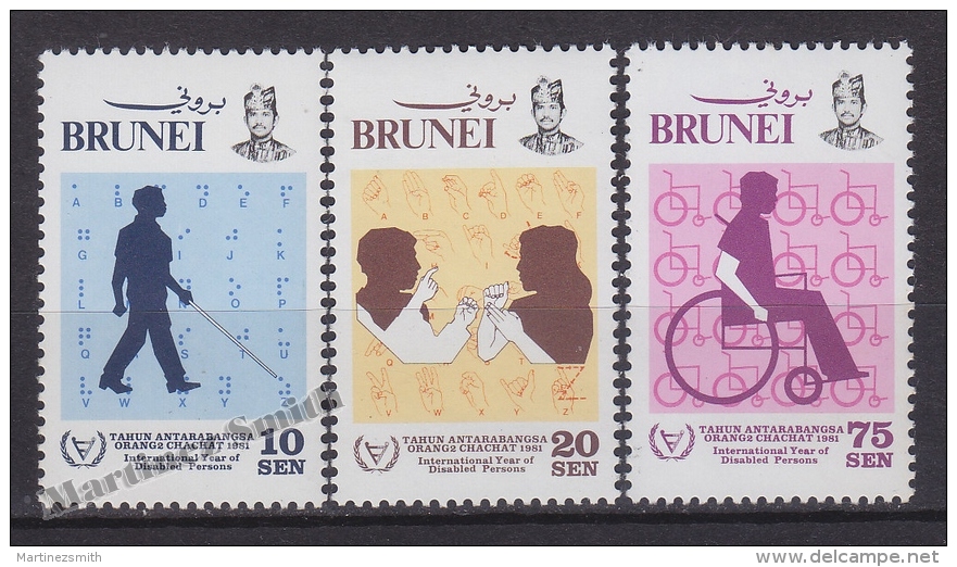 Brunei 1981 Yvert 275- 77, International Year Of Disabled Persons - MNH - Brunei (1984-...)