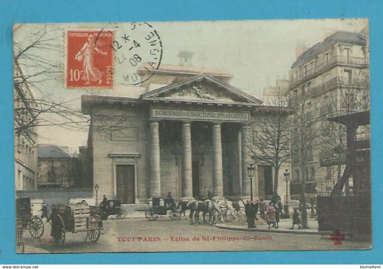 CPA TOUT PARIS Eglise De St-Philippe Du Roule Edition FLEURY - Churches