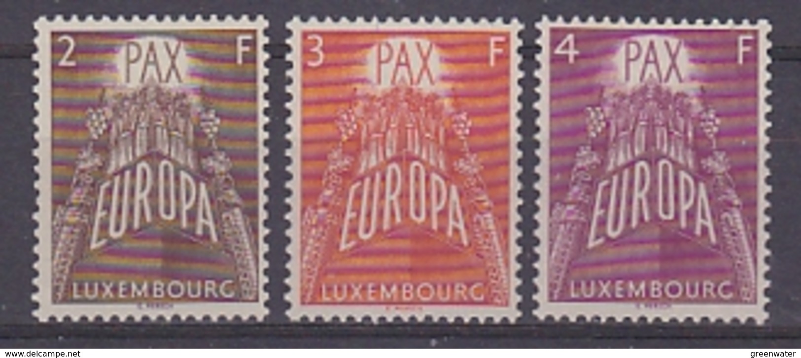 Europa Cept 1957 Luxemburg 3v ** Mnh (original Gum) (35156) - 1957