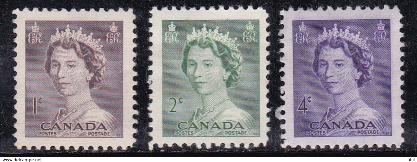 Canada 1952 N° Y&T :  260,261 Et 263 * - Nuovi