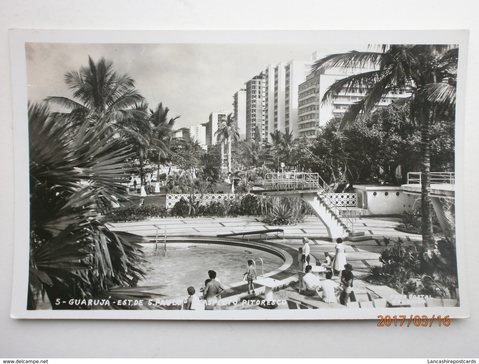 Postcard Santos ? Brazil  Guaruja Est De Sao Paulo Aspecto Pitoresco By Photo Postal Colombo Of Sau Paulo My Ref B1974 - São Paulo