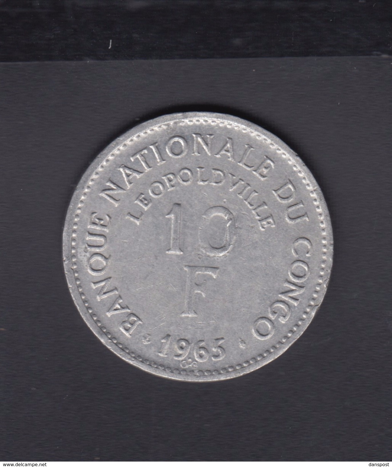 Congo 10 Francs 1965 - Congo (Democratic Republic 1964-70)
