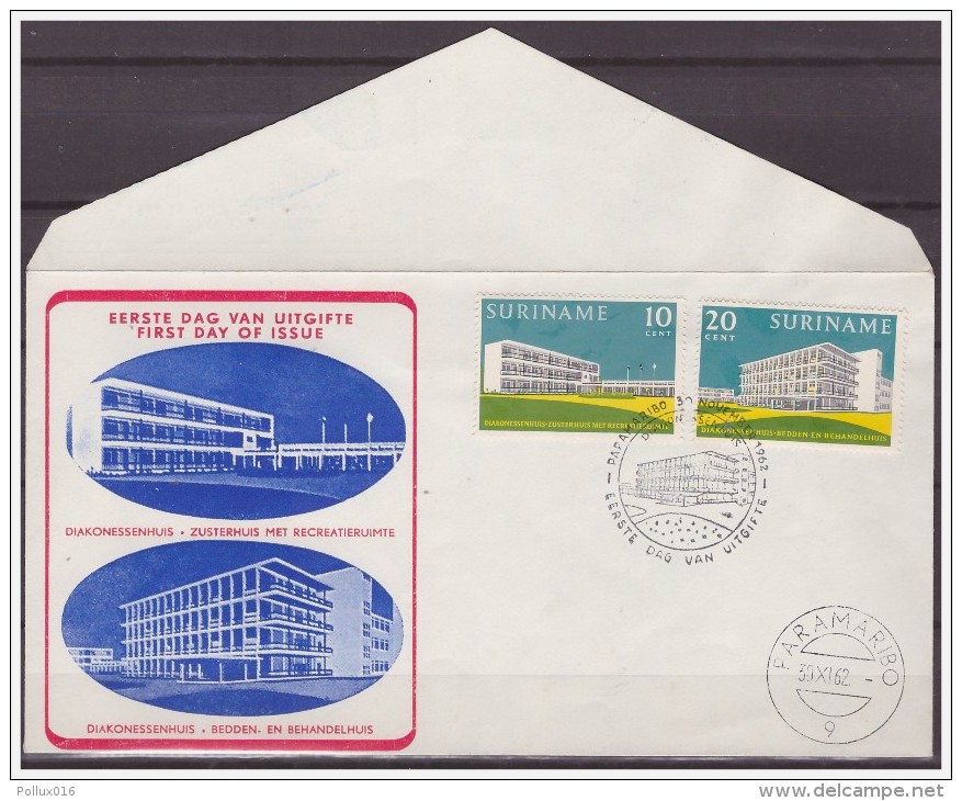 Surinam / Suriname 1962 FDC 23-1M Hospital - Suriname ... - 1975