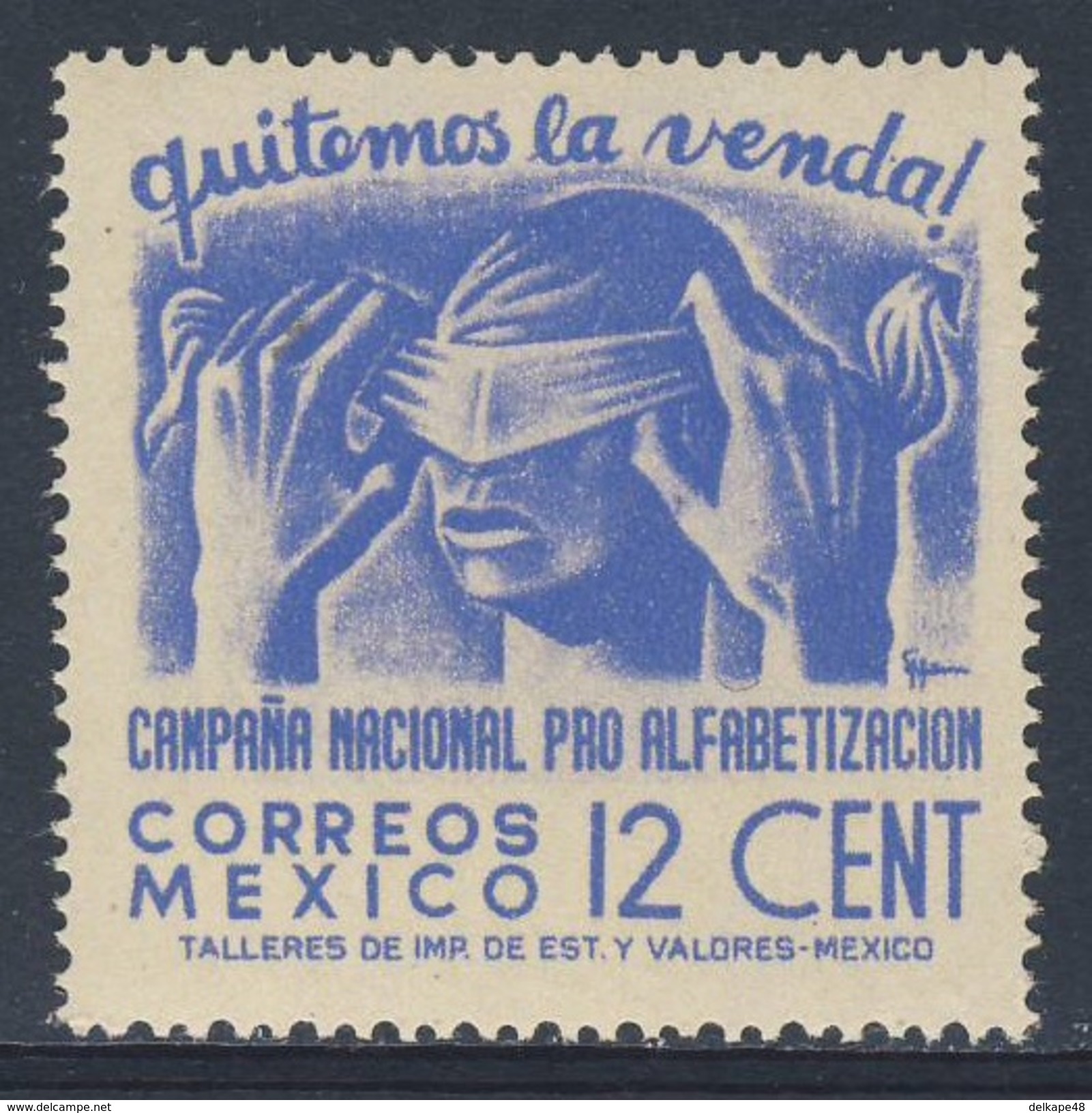 Mexico 1945 Mi 889 ** Removing Bandage - Literacy Campaign / Abnahme Einer Blindenbinde - Volksbildung - Andere & Zonder Classificatie