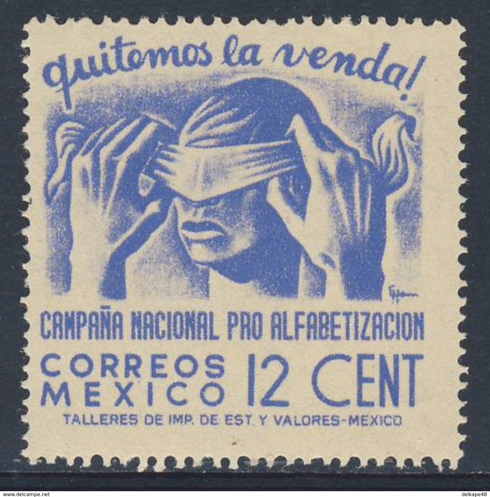 Mexico 1945 Mi 889 SG 756 ** Removing Bandage - Literacy Campaign / Abnahme Einer Blindenbinde - Volksbildung - Mexico